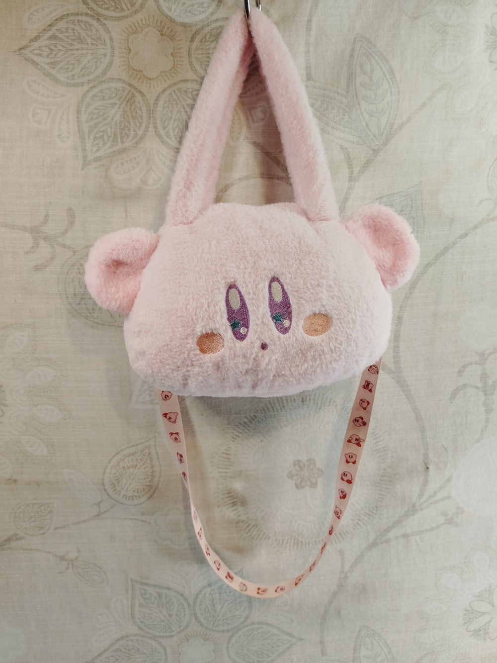 Kirby Plush Pink Kids' Character Shoulder Bag